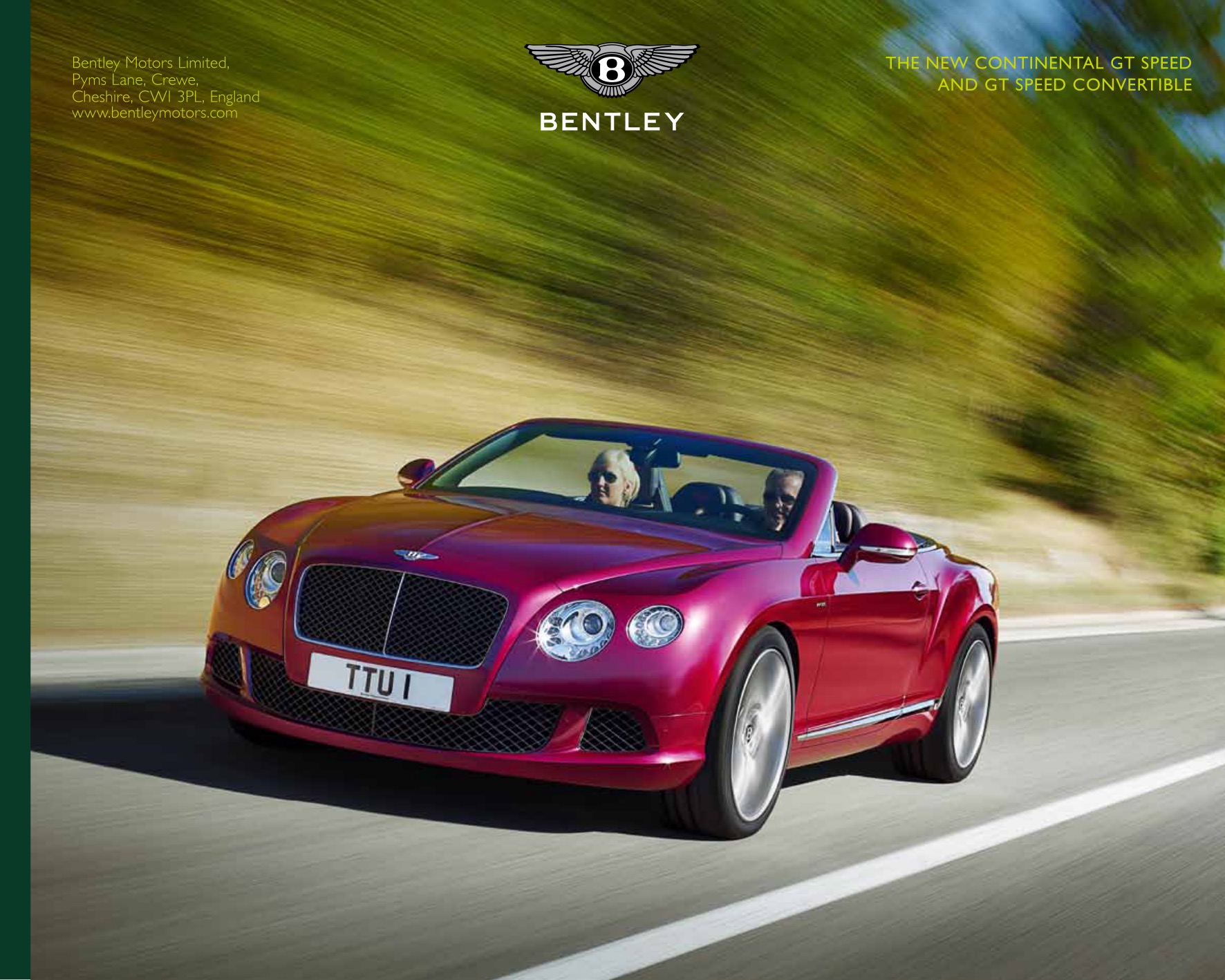 2013 Bentley Continental GTC Brochure